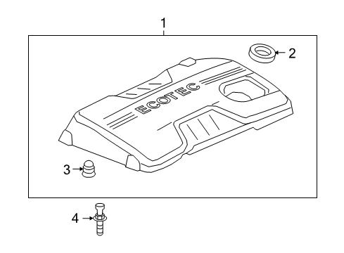 2014 Buick Regal Engine Appearance Cover Diagram 2 - Thumbnail