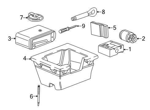 2019 Buick Regal TourX Inflator Components Diagram