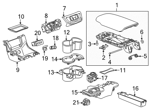 2018 GMC Terrain Switch Assembly, Ride Cont *Jet Black Diagram for 84772789