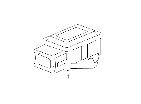 2005 Buick LaCrosse Sensor Assembly, Vehicle Yaw (W/ Vehicle Lateral Accelerometer Diagram for 10389131