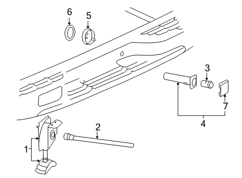 2007 Chevy Silverado 1500 Classic Spare Tire Carrier Diagram