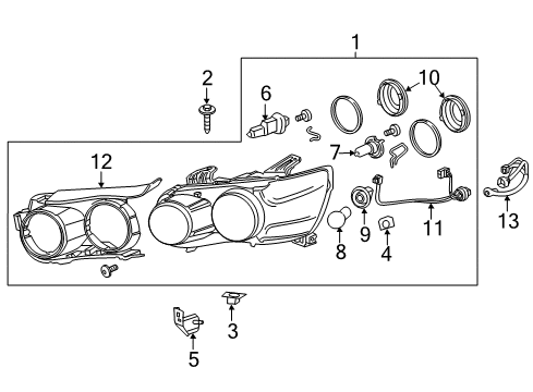 2013 Chevy Sonic Headlamps Diagram