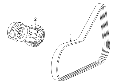 2007 Saturn Ion Belts & Pulleys, Maintenance Diagram 2 - Thumbnail