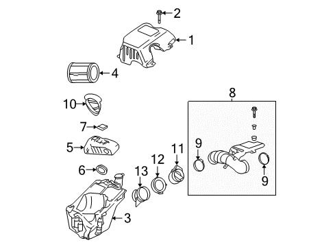 2005 Chevy Trailblazer EXT Air Intake Diagram 2 - Thumbnail