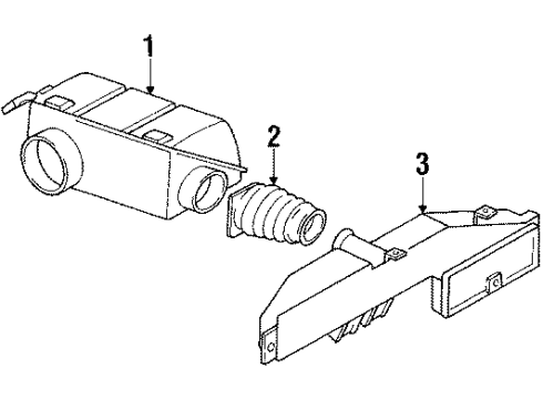 1989 Oldsmobile Cutlass Calais Air Intake Diagram 3 - Thumbnail