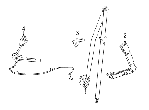 2015 Chevy Caprice Seat Belt, Body Diagram 1 - Thumbnail