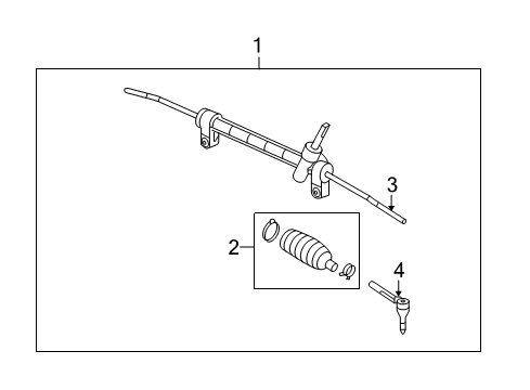 2008 Saturn Vue P/S Pump & Hoses, Steering Gear & Linkage Diagram 3 - Thumbnail