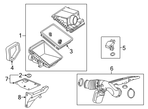 2012 GMC Sierra 3500 HD Air Intake Diagram 2 - Thumbnail