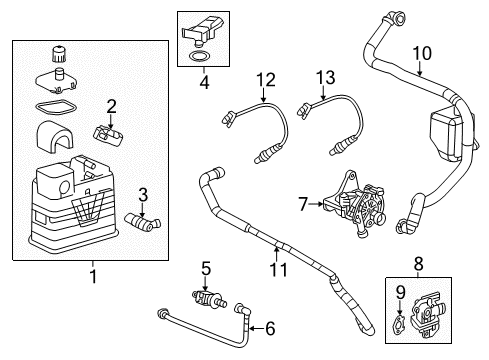 2014 Chevy Impala Emission Components Diagram 2 - Thumbnail