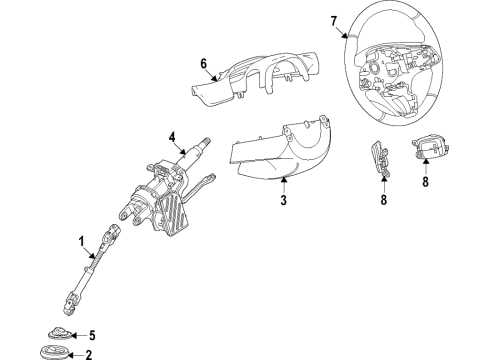 2021 Chevy Trailblazer Steering Column & Wheel, Steering Gear & Linkage Diagram 1 - Thumbnail