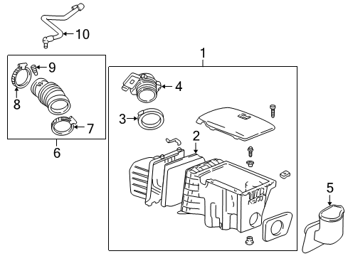 2005 Pontiac Aztek Filters Diagram 2 - Thumbnail