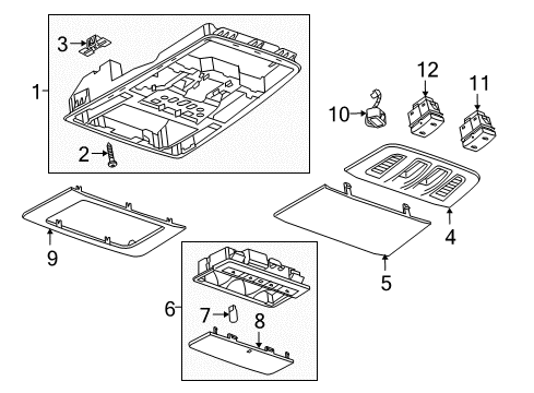 2011 Buick Regal Overhead Console Diagram