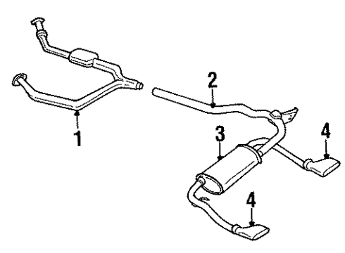 2002 Pontiac Firebird Exhaust Components Diagram