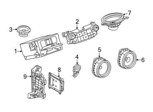 2013 Chevy Malibu Radio Asm,Receiver Eccn=5A992 Diagram for 23420821