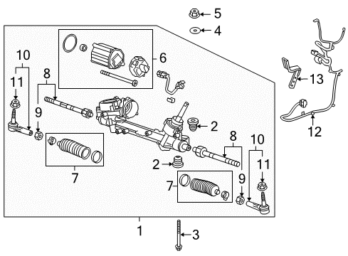 2015 Chevy Cruze Steering Column & Wheel, Steering Gear & Linkage Diagram 3 - Thumbnail