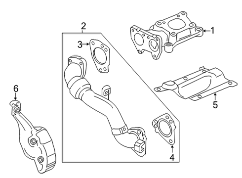 2023 GMC Sierra 2500 HD Turbocharger & Components Diagram 4 - Thumbnail