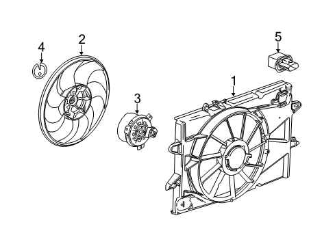 2015 Chevy Equinox Cooling System, Radiator, Water Pump, Cooling Fan Diagram