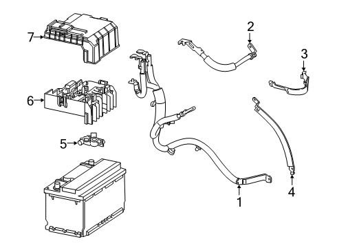 2023 GMC Sierra 1500 Battery Cables Diagram 4 - Thumbnail