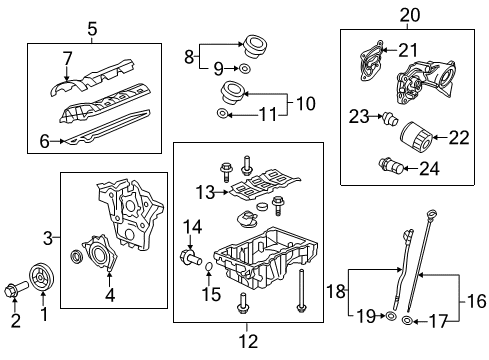 2015 Buick LaCrosse Engine Parts & Mounts, Timing, Lubrication System Diagram 2 - Thumbnail