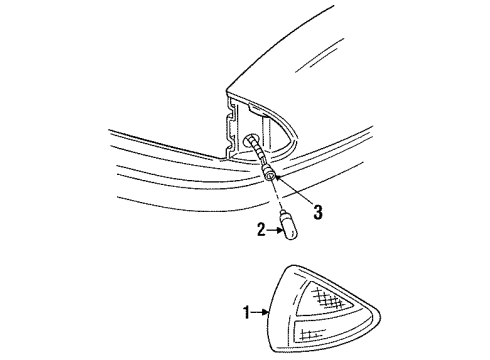 1993 Pontiac Bonneville Side Marker Lamps Diagram