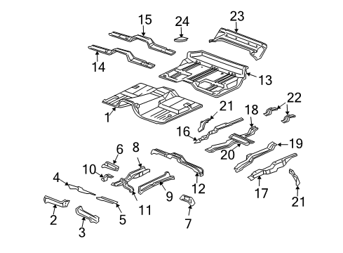 2005 Hummer H2 Floor Diagram