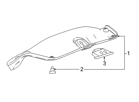 2019 Chevy Impala Interior Trim - Trunk Lid Diagram