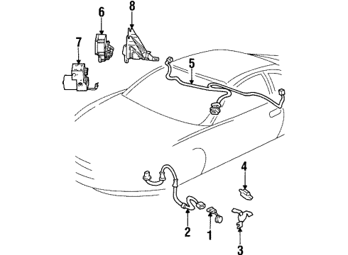 2002 Oldsmobile Aurora Anti-Lock Brakes Diagram 1 - Thumbnail