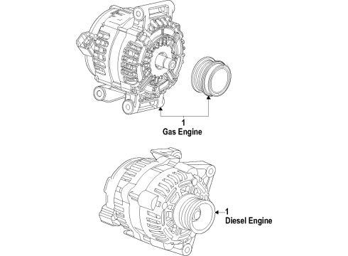 2015 GMC Canyon Alternator Diagram 1 - Thumbnail