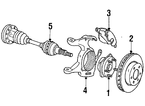 1985 Oldsmobile Toronado Wheel,15X6 Diagram for 9590967