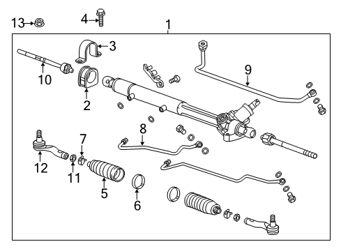 2011 Chevy Caprice P/S Pump & Hoses, Steering Gear & Linkage Diagram 2 - Thumbnail