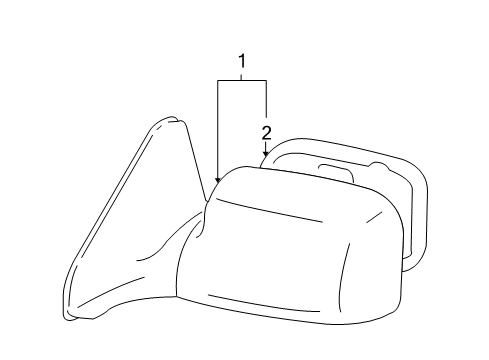 2007 Pontiac Vibe Outside Mirrors Diagram