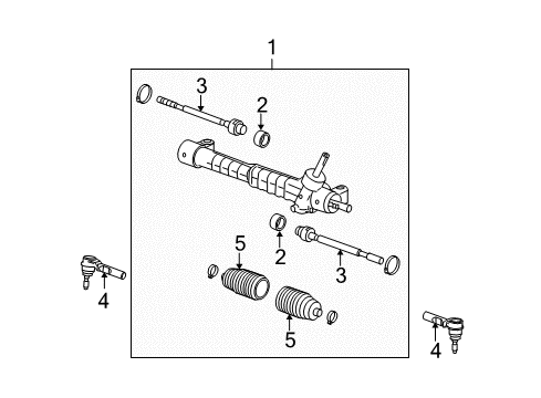 2006 Chevy Malibu Steering Column & Wheel, Steering Gear & Linkage Diagram 4 - Thumbnail