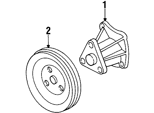 1989 Buick Century Belts & Pulleys Diagram