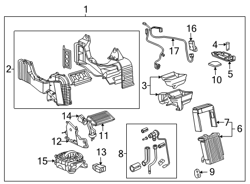 2003 Chevy Trailblazer EXT Auxiliary Heater & A/C Diagram 1 - Thumbnail