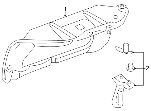 2008 Saturn Aura Interior Trim - Trunk Lid Diagram 1 - Thumbnail