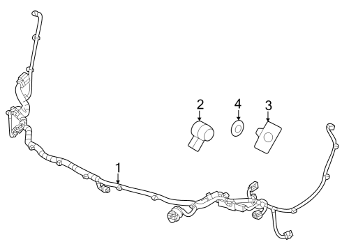 2024 Buick Encore GX Electrical Components - Front Bumper Diagram 1 - Thumbnail