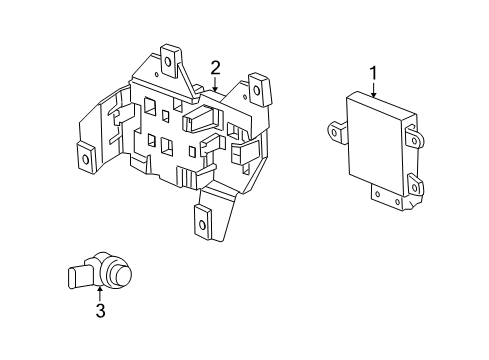 2007 Saturn Outlook Parking Aid Diagram 1 - Thumbnail