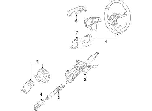 2020 Chevy Malibu Steering Column & Wheel, Steering Gear & Linkage Diagram 1 - Thumbnail