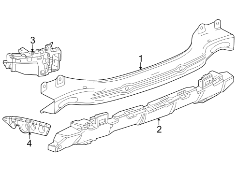 2024 Chevy Trax Bumper & Components - Rear Diagram 5 - Thumbnail