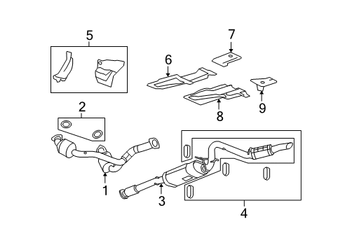 2012 Chevy Avalanche Exhaust Components Diagram