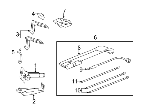 2018 GMC Sierra 2500 HD Jack & Components Diagram 3 - Thumbnail