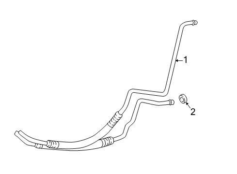 2022 Chevy Express 2500 Trans Oil Cooler Lines Diagram 1 - Thumbnail