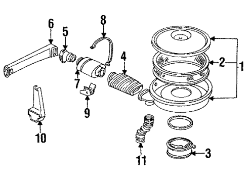 1995 GMC C2500 Suburban Filters Diagram 1 - Thumbnail