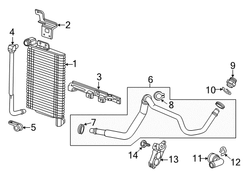 2014 Chevy Camaro Fitting,Engine Oil Cooler Diagram for 23171715