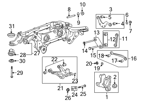 2008 Buick Enclave Stud, Double Ended M14 X 2.0 Cam Slots Diagram for 11610267