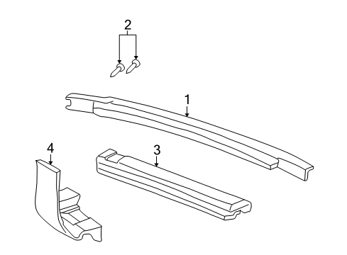 2002 Buick LeSabre Radiator Support Diagram