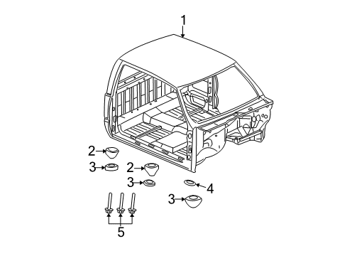 2004 Chevy Silverado 3500 Cab Assembly Diagram 2 - Thumbnail