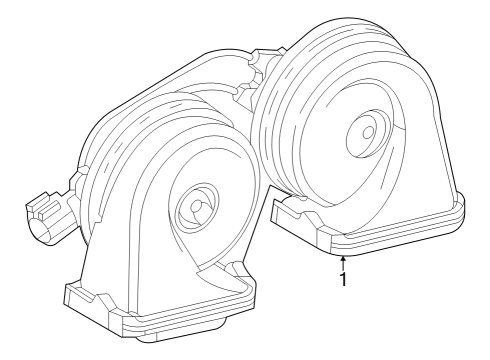 2024 Cadillac LYRIQ Horn Diagram