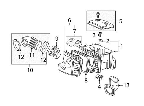 2005 Chevy Uplander Air Intake Diagram