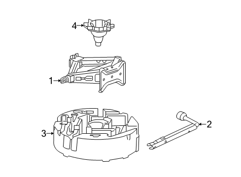 2014 Chevy Impala Jack & Components Diagram